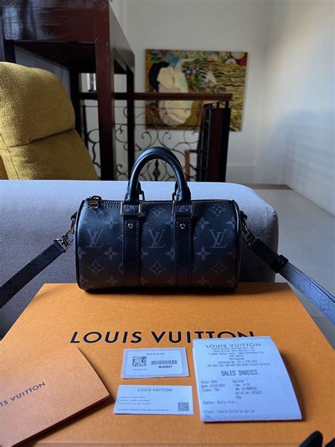 louis vuitton keepall xs monogram eclipse|Louis Vuitton watch bag.